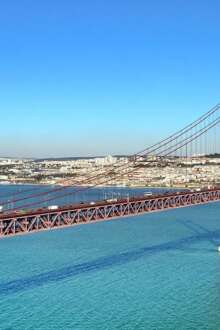 imagem aérea da ponte 25 de abril