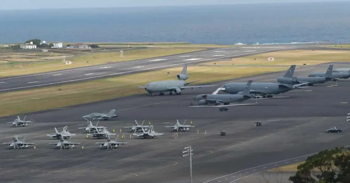 Base das Lajes mantém movimento intenso de aviões reabastecedores norte-americanos