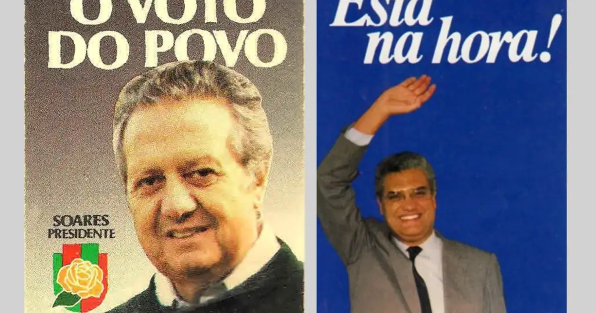 As frases, as cores e as músicas de 1986: recortes de uma campanha que mudou Portugal
