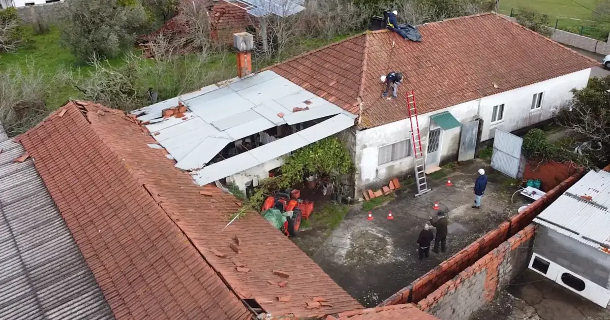 Leiria apela à doação urgente de telhas para reconstrução de casas afetadas